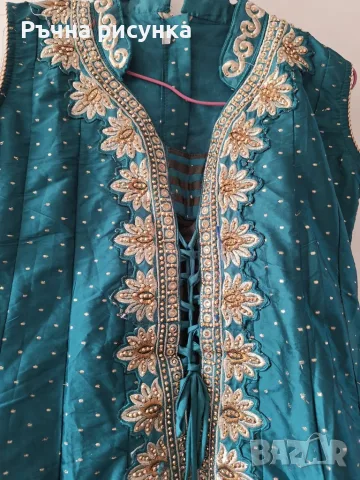 Традиционен индийски тоалет, вдъхновен от стила Anarkali(Анаркали) илиIndo-Westernрокля, снимка 10 - Сватбени рокли - 56151774