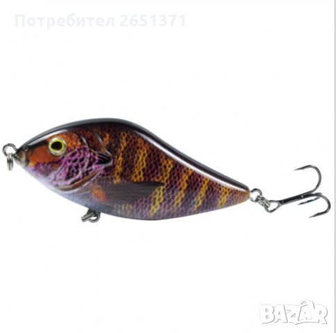 Воблер тип JERKBAIT за риболов на хищни риби– 10 см./45 гр., снимка 4 - Стръв и захранки - 33778990