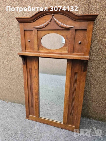 Голямо огледало с лавица, снимка 3 - Огледала - 52696160