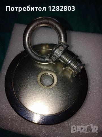 Неодимов магнит с карабинер. Магнит за риболов. ф60 и ф75, снимка 5 - Други инструменти - 52176006