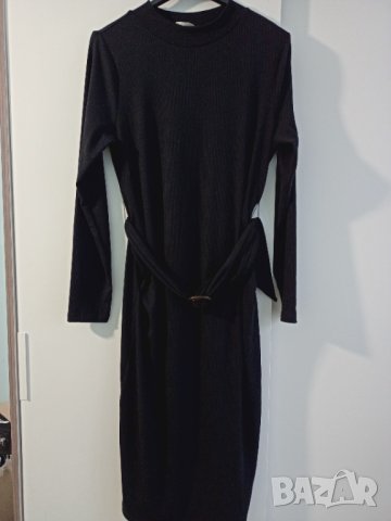 Рипсена рокля за бременни Л