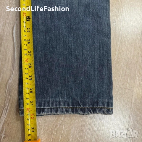 Мъжки дънки G-Star Raw 3301, сини, прави, размер W31 L32, снимка 4 - Дънки - 53047220