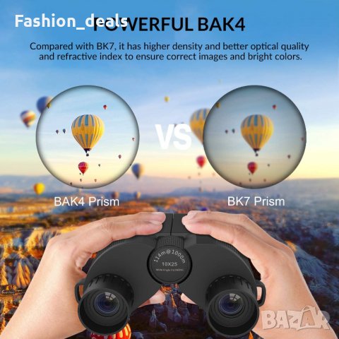Нов Компактен бинокъл 10X25 HD за възрастни и деца наблюдение, туризъм, снимка 4 - Други спортове - 34405227