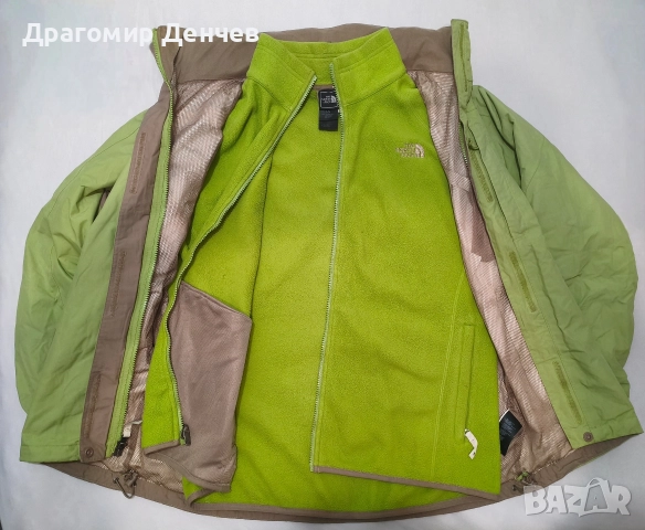 Дамско двуслойно яке North Face с прибираща се качулка L, снимка 2 - Якета - 52916802