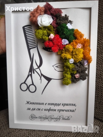 Картини и декорации със Скандинавски мъх, снимка 18 - Декорация за дома - 42057514