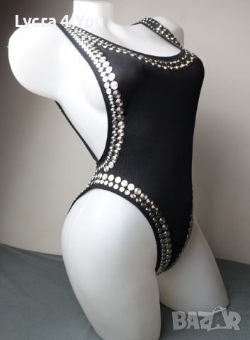 Stud Marissa цял бански S от Norma Kamali (Made in USA), снимка 2 - Бански костюми - 41660397