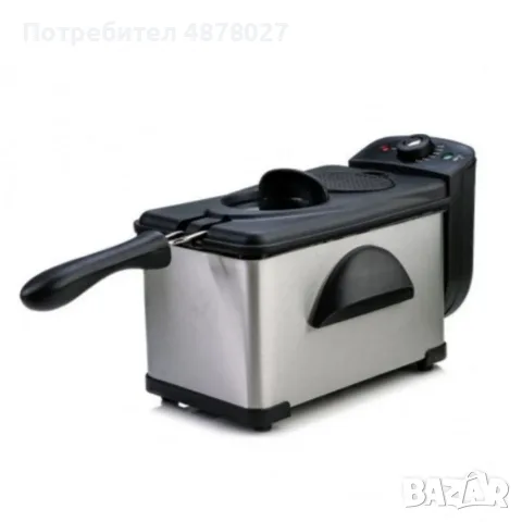 Фритюрник Voltz, 2000W, 2л./ 3л., демонтиращ се съд, капак и филтър,инокс, 2 ГОДИНИ ГАРАНЦИЯ, снимка 11 - Фритюрници - 55753588