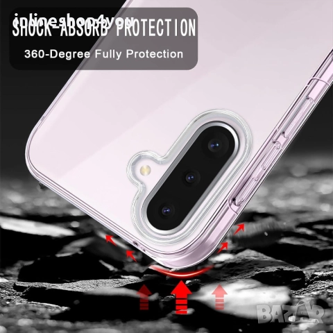 Прозрачен 360° Градуса Кейс Samsung Galaxy A36 / A56, снимка 2 - Калъфи, кейсове - 52647454