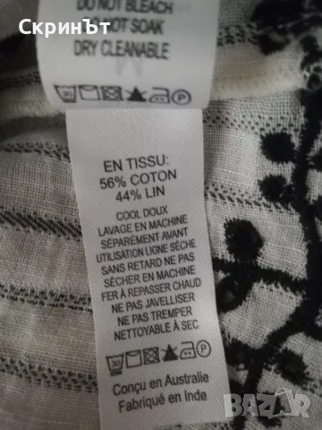 Рокля М, Лен + Памук, Отлично състояние! , снимка 3 - Рокли - 48323010