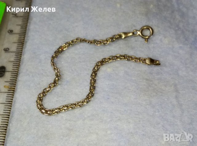 ФИНА СРЕБЪРНА ГРИВНА СРЕБРО 925 с НУЖДА от ЛЕК РЕМОНТ в ЕДИНИЯ КРАЙ 40262, снимка 3 - Гривни - 42380410