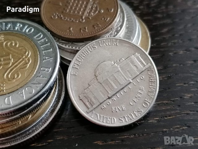 Монета - САЩ - 5 цента | 1990г.