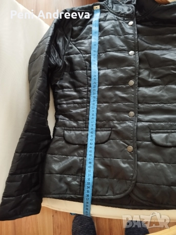 Черно есенно сако, снимка 4 - Сака - 52095263