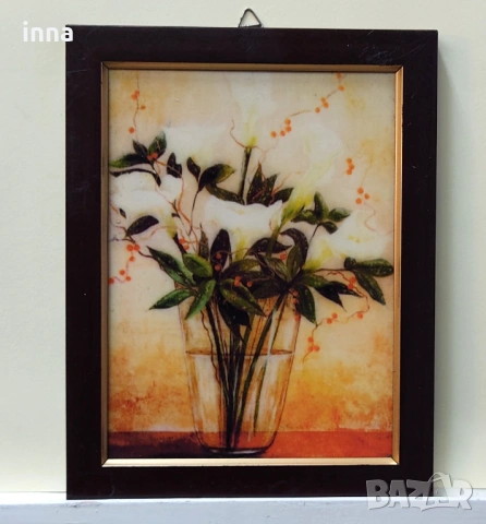 Цветен триптих на керамика, снимка 2 - Декорация за дома - 53203539