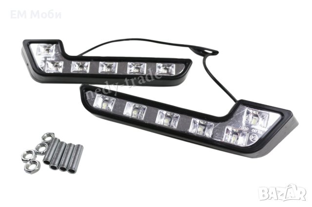 Комплект от 2 бр. Дневни Светлини Халогени LED Диодни DRL 12V Е4 Универсални, снимка 6 - Аксесоари и консумативи - 40478765