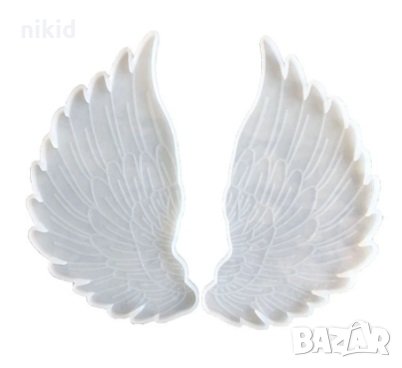 чифт 2 грамадни крила силиконов молд форма смола шоколад фондан , снимка 2 - Форми - 35840333