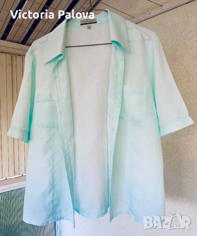 Ленена риза с удължен ръкав IN LINEA, снимка 2 - Ризи - 42278399