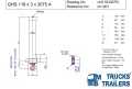 Хидравличен цилиндър HIDROMAS GHS 116 X 3 X 3075 A 43116330751, снимка 2