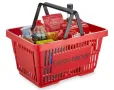 Червена кошница за пазаруване 22лт -нова,разли цветове, снимка 2