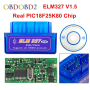 ELM327 V1.5 OBD2 OBDII с чип PIC18F25k80 ЕЛМ327 ЕЛМ 327 + CD, снимка 2