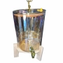 Голям диспенсър за напитки 8L с дървена стойка и златист кран, снимка 2