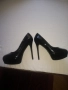 дамски официални дизайнерски обувки с ток лачени, снимка 1