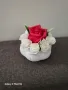 Кашпи с рози от пластичен сапун, снимка 3