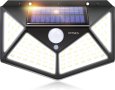 IOTSES Соларни охранителни светлини за открито, надстроени 100 LED 270° сензор за движение, снимка 1