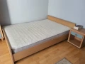 Легло с матрак и нощно шкафче, снимка 1