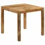 vidaXL Трапезна маса, мангово дърво масив, 82x80x76 cм, снимка 9