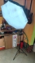 Студио осветление с дифузер, стойка 2м и 40W Led лампа, снимка 1