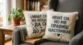 Възглавница с надпис , снимка 2