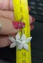 Vintage / Винтидж / Рядка находка / Сребърни обеци на върбило / Цветя / проба 950 , снимка 7