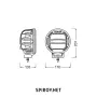 LED фар OSRAM LEDriving ROUND MX180-CB 12/24V 3000lm 6000K, снимка 2