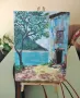 Картина с акрилни бои 30/40 в рамка , снимка 2