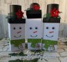 Кутия за лакомства- снежен човек  , снимка 1 - Коледни подаръци - 42537755