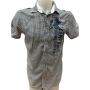 Мъжка риза CAMP DAVID размер S бяла къс ръкав, снимка 1 - Ризи - 44589659