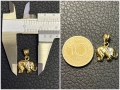 Златни висулки буква  сърце слонче 14 карата 585 zlatni gold sarce bukva, снимка 10