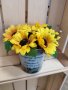 Ваза с цветя за учител 3, снимка 1 - Подаръци за жени - 42431827