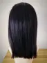 Естествена бразилска черна перука 40 см с Lace Front 13×4 – елегантност и естествен вид, снимка 5