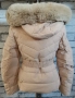 Дамско яке  Цвят светло бежово с откачваща качулка с пух., снимка 2