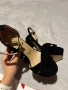 Черни велурени токчета – 35 номер, нови, 90 лв, снимка 4