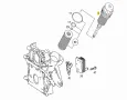Капачка корпус маслен филтър Mercedes OM611 OM612 OM646 OM647 200 220 270 CDI 6111800010 6111800110 , снимка 9