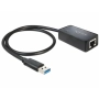 Delock Adapter USB 3.0 > Gigabit LAN 10/100/1000 Mbps , снимка 1