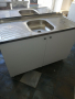 Кухненски шкаф с мивка бордова 120/50 средно корито , снимка 1