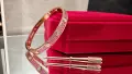 CARTIER Love Paved Capsule Rose Gold 10 Pink Sapphires Diamonds Гривна с Отверка, снимка 1
