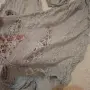 Луксозен шал Гълъбов цвят, снимка 2