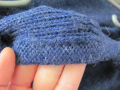 Плетена синя пола с ластика, снимка 4