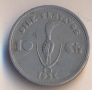 Боливия 10 центавос 1937 година, снимка 1