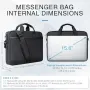 RAINYEAR разширяваща се чанта за лаптоп до 15.6 инча, messenger с отделение и органайзер, снимка 7