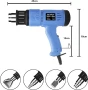 MOWIS 2000 W професионален пистолет за горещ въздух с LCD дисплей 100~600 ℃ Регулируема температура, снимка 5